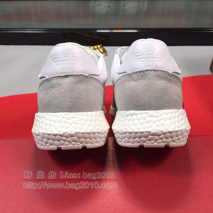 Armani男鞋 青年樂福款 小牛皮 阿瑪尼男士休閒運動板鞋  jpx1092